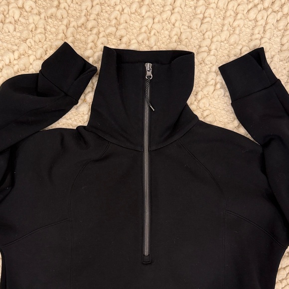 Spanx Black Half-Zip Pullover - Picture 3 of 5